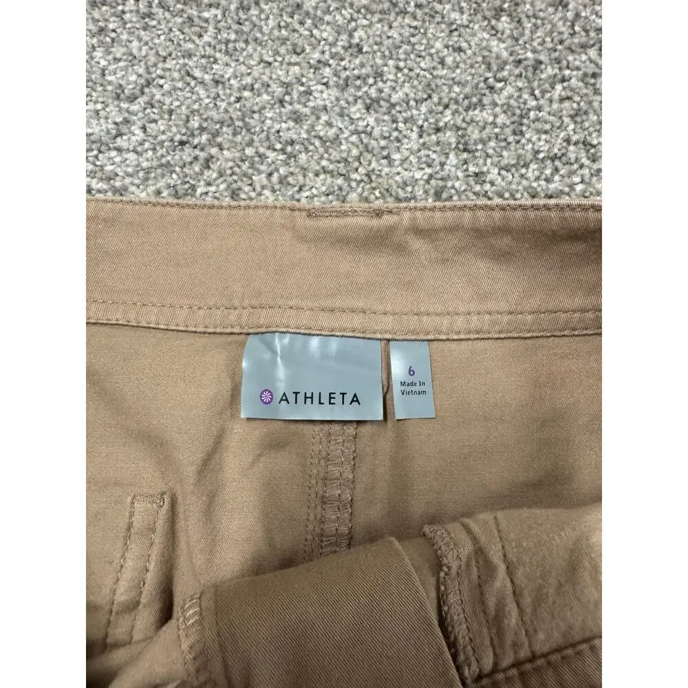 Athleta Women's Tan Utility Mini Skirt